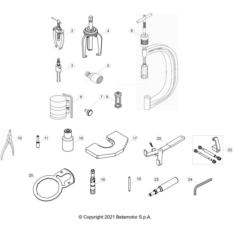 Nº 6 - ANILLO COMPRESION PISTON - 006140170000