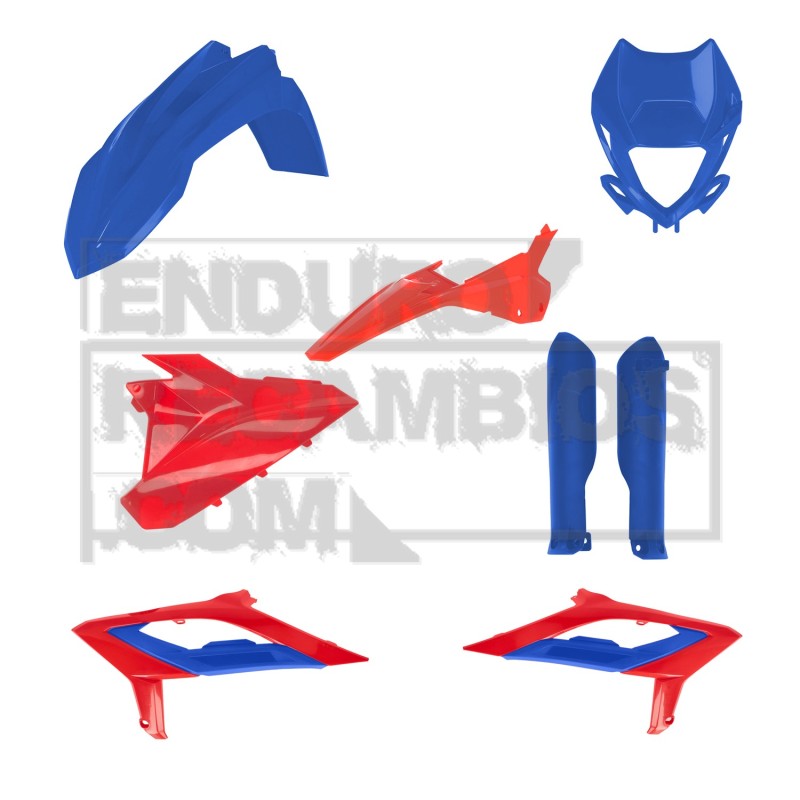 Kit completo de plásticos Acerbis para Beta RR (2023-2024) Rojo/Azul