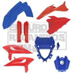 Kit completo de plásticos Acerbis para Beta X-PRO (2025-2026) Rojo/Azul