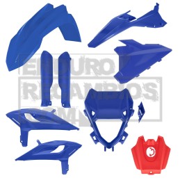 Kit completo de plásticos Acerbis para Beta X-PRO (2025-2026) Azul/Rojo