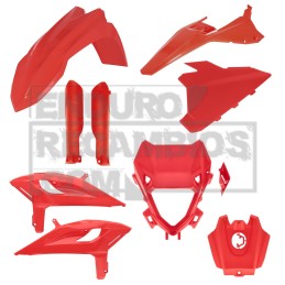 Kit completo de plásticos Acerbis para Beta X-PRO (2025-2026) Rojo
