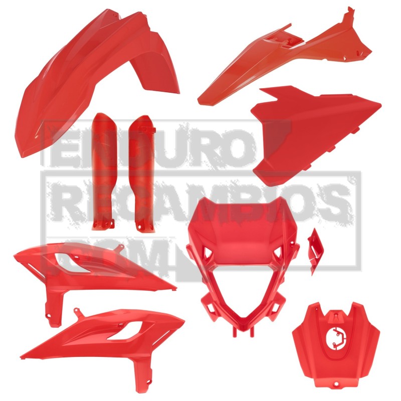Kit completo de plásticos Acerbis para Beta X-PRO (2025-2026) Rojo