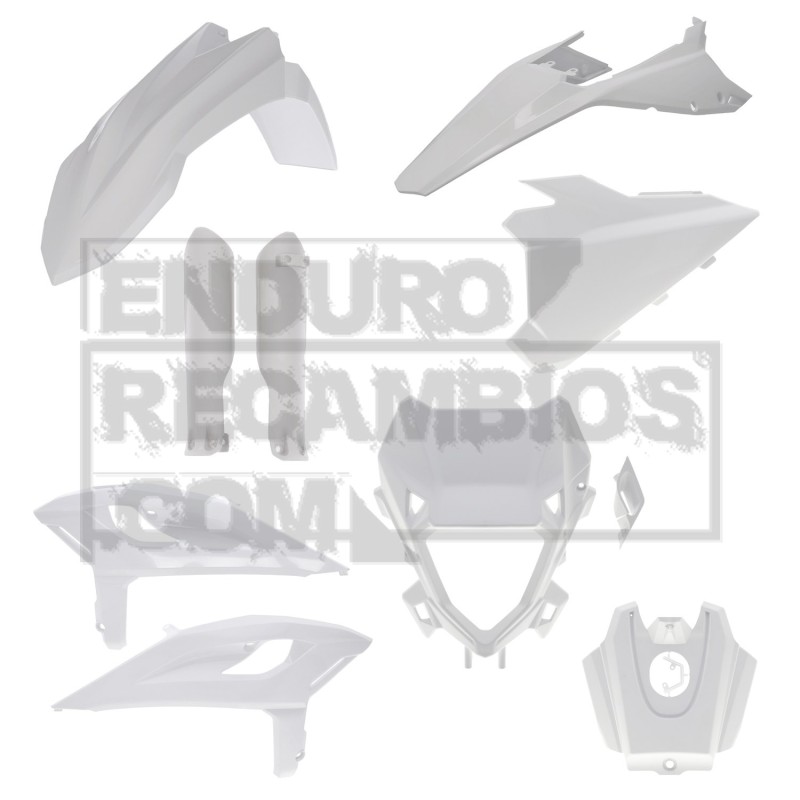 Kit completo de plásticos Acerbis para Beta X-PRO (2025-2026) Blanco