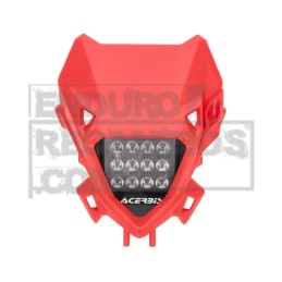 Portafaros con luz LED Acerbis VSL para Beta RR (2025-2026) Rojo