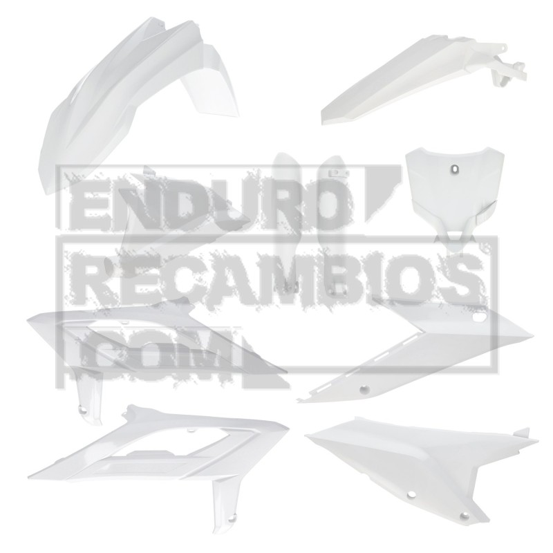 Kit completo de plásticos Acerbis para Beta RX 450 (2024-2027) Blanco