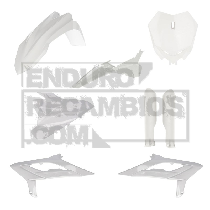 Kit completo de plásticos Acerbis para Beta RX (2023-2024) Blanco