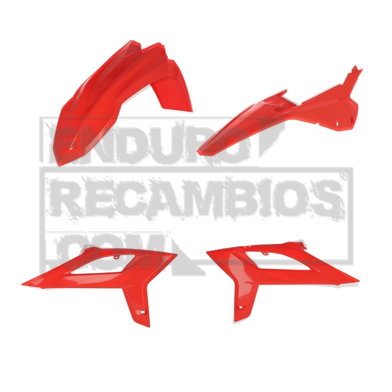 Kit de plásticos Acerbis para Beta RX (2022) Rojo