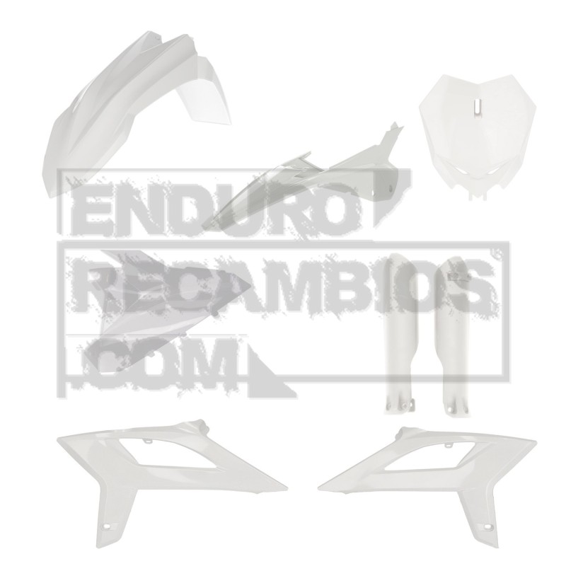 Kit completo de plásticos Acerbis para Beta RX (2022) Blanco