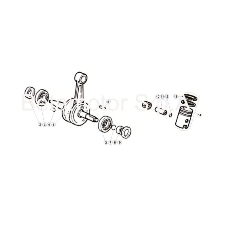 Nº 12 - CLIP BULON PISTON - 3401150000
