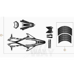 Nº 1 - ADHESIVOS COMPLETO ENDURO RR 2T 50 - 046430358200