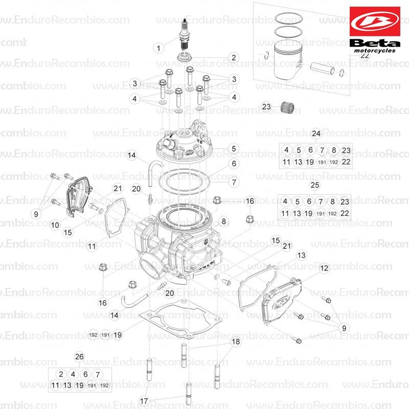 CILINDRO 250 CC - B - Ref.:02611000000B