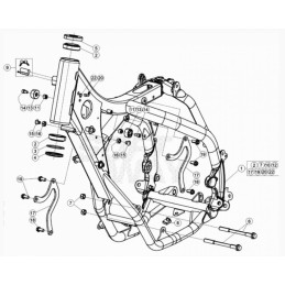 Nº 1 CHASIS RR 2T 125 MY 20 - 041310008050
