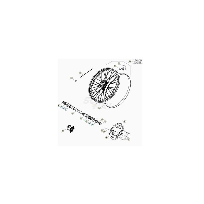 Nº 12  - TAPON INTERNO RUEDA ANT-RR4TMY11 - 020.41.110.00.00