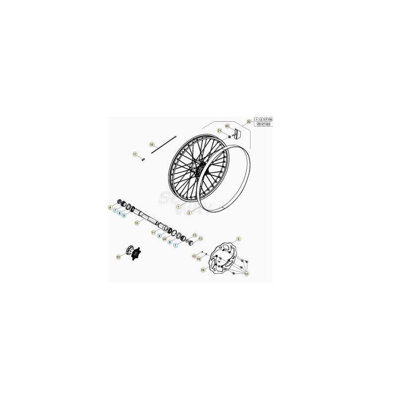 Nº 12  - TAPON INTERNO RUEDA ANT-RR4TMY11 - 020.41.110.00.00