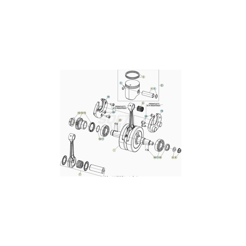 Nº 2  - PISTON LETRA *C* RR2T 125 - 035.02.019.80.0C