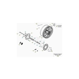 Nº 22  - RUEDA POSTERIOR XTRAINER 2T - 054.42.001.00.59