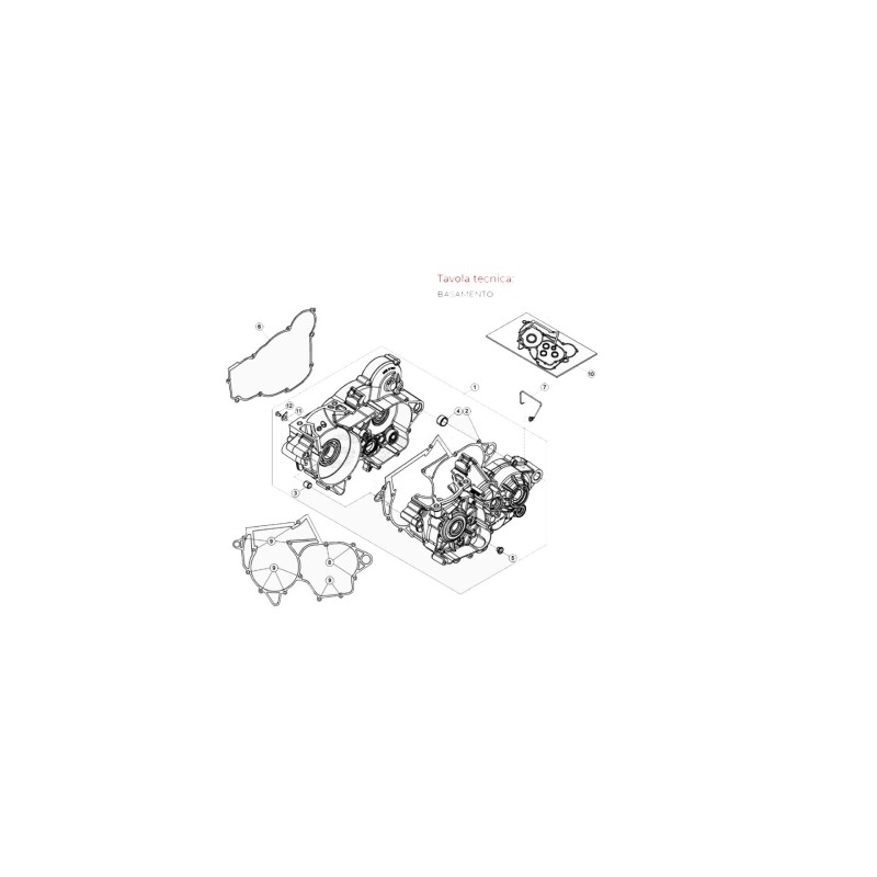 Nº 1  - CARTER MOTOR RR 2T 300 - 026.01.046.80.00
