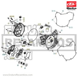 Nº 1 - TAPA INTERIOR EMBRAGUE RR 2T 125 - 035010118059 - 035010118259