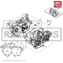 Nº 1 - CARTER MOTOR RR 2T 300 - 026010468000