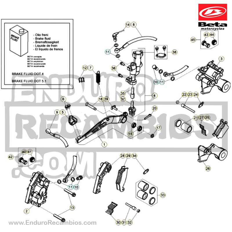 Nº 29 - JUG-PASTILLAS FRENO ANT- TT2701HH- RR4T - 2525365000 - 037360208200