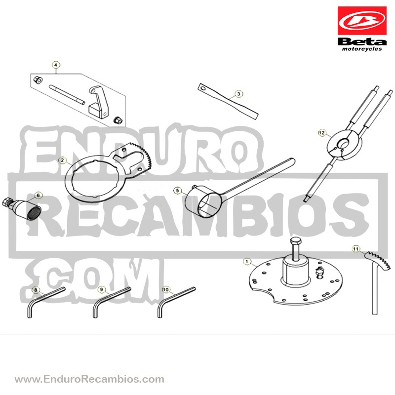 Nº 12 - LLAVE BUJÍA - 040.44.041.00.00