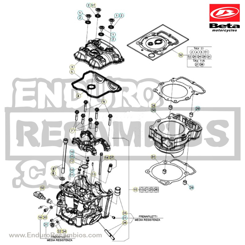 Nº 30 - CILINDRO D-95 -2 RR 4T - 037111000002