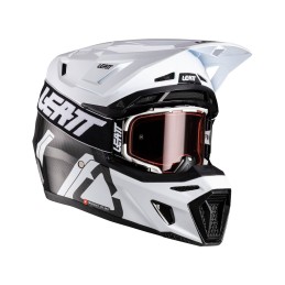 Casco Kit Leatt Moto 9.5 V26 Carbono Blanco - LB102600010