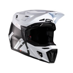 Casco Kit Leatt Moto 9.5 V26 Carbono Blanco - LB102600010