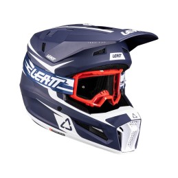 Casco Kit Leatt Moto 3.5 Junior V26 Azul - LB1026001050X