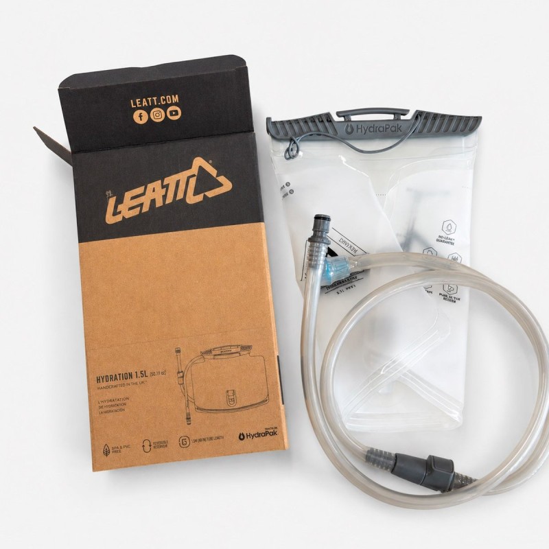 Bolsa Leatt HydraPak 1.5L horizontal con tubo y válvula recta
