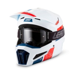 Kit Casco + Gafas Leatt Moto 3.5 XS / Blanco