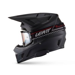 Kit Casco + Gafas Leatt Moto 7.5 Cardo 53-54cm Stealth Negro