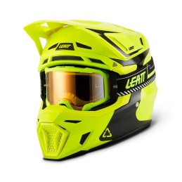 Kit Casco + Gafas Leatt Moto 8.5 Amarillo Neón - LB102700016