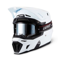 Kit Casco + Gafas Leatt Moto 8.5 XS / Blanco