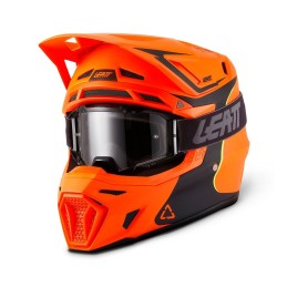 Kit Casco + Gafas Leatt Moto 8.5 XS / Fire Naranja