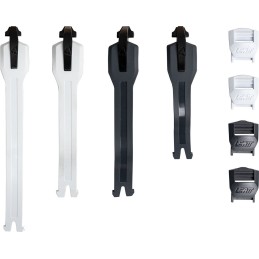 Kit de Correas Leatt Moto 4.5 Blanco 2+Graphene Gris 2-pcs