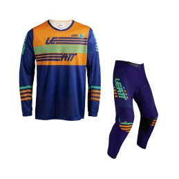 Kit Equipación Leatt Moto 3.5 Junior Stripes Naranja - LB5027010942X