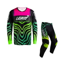 Kit Equipación Leatt Moto 3.5 Mini XXS / Tiger Rosa