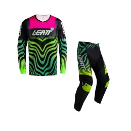 Kit Equipación Leatt Moto 3.5 XS / Tiger Rosa