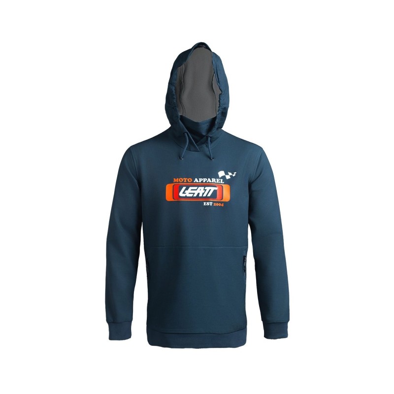 Sudadera Leatt Moto 5.5 ThermaFlow Retro Ocean Gris - LB502700048