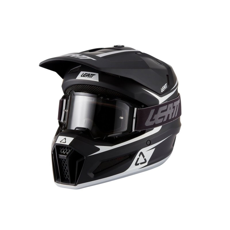 Kit Casco + Gafas Leatt Moto 3.5 Junior Negro - LB102700080