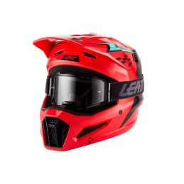 Kit Casco + Gafas Leatt Moto 3.5 Junior - LB10270008 M / Rojo