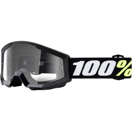 Gafas 100% Strata Mini Negro/Blanco - lente transparente