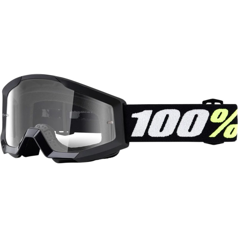 Gafas 100% Strata Mini Negro/Blanco - lente transparente