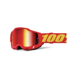 Gafas 100% Accuri 2 Junior Rojo/Amarillo - lente espejo rojo