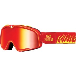 Gafas 100% Barstow Death Spray - lente espejo rojo
