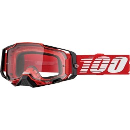 Gafas 100% Armega Negro/Rojo/Blanco - lente transparente