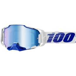 Gafas 100% Armega Azul/Azul claro/Blanco - lente espejo azul