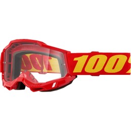 Gafas 100% Accuri 2 Rojo/Amarillo - lente transparente
