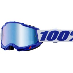 Gafas 100% Accuri 2 Azul/Blanco - lente espejo azul
